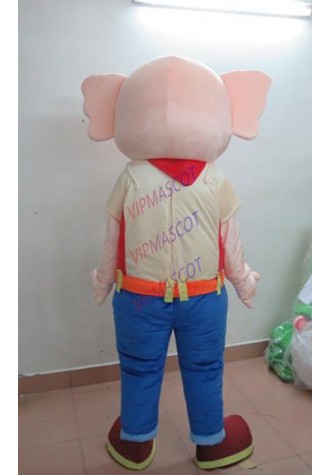 Latest high quality Real Pictures! Super High Quality Deluxe Pink Elephant Mascot Costume Halloween Holiday special clothing
