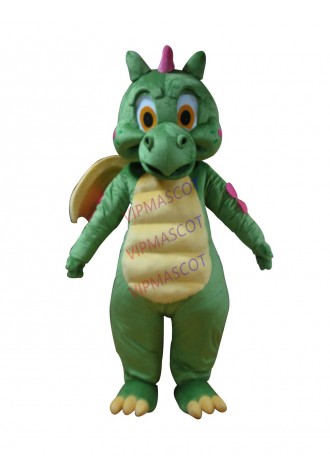Adult cartoon character cute green dragon Mascot Costume Halloween party costumes for Halloween party costumes