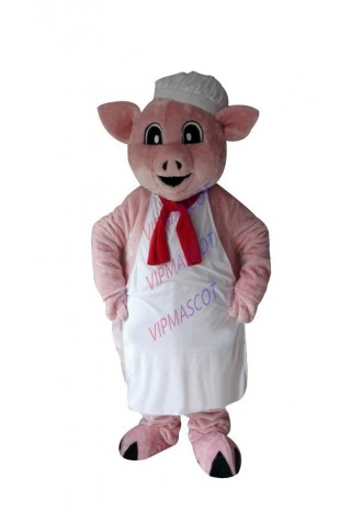 mascot pink pig mama chef mascot costume custom fancy costume anime cosplay kits mascotte cartoon theme fancy dress