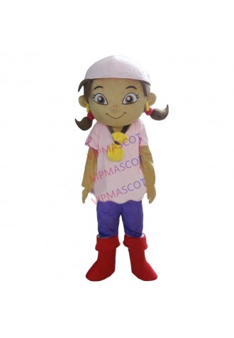 Girl Pink Hair Plush Cartoon Character Mascot Costume Fancy Dress EVA
