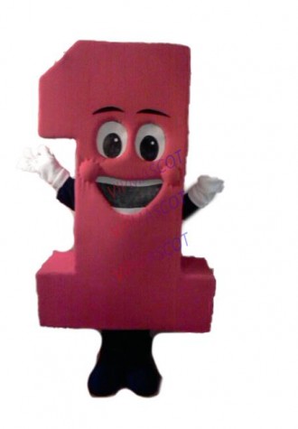 NUMBER ONE MASCOT COSTUME Adult Anime Cosply Number Theme Cartoon Character Hot Sale Carnival Mascotte Fancy Dress Kits 1827