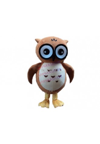 Cute Mascot Brown Night Owl Mascot Costume Adult Anime Cosply Dress Night Owl Theme Carnival College Mascotte Fancy Dress 1833