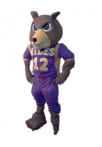 advertising fierce brown bear mascot costume Sport Bear Theme hot sale carnival anime cosply fancy dress mascotte kits 1729