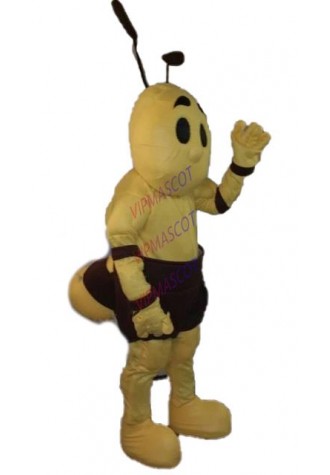 Spring Anime Cosply Costumes Little Bee Mascot Costume Adult Cartoon Bee Theme Carnival Mascotte Fancy Dress Kits 1789