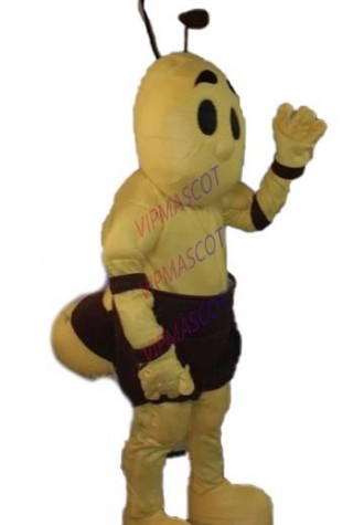 Spring Anime Cosply Costumes Little Bee Mascot Costume Adult Cartoon Bee Theme Carnival Mascotte Fancy Dress Kits 1789