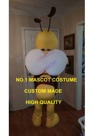 Spring Anime Cosply Costumes Little Bee Mascot Costume Adult Cartoon Bee Theme Carnival Mascotte Fancy Dress Kits 1789