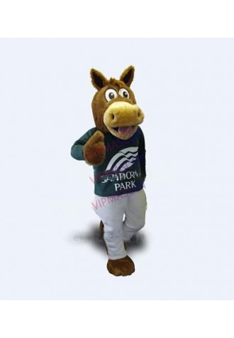 Professional Custom Racecourse HORSE Mascot Costume Cartoon Horse Theme Anime Cosply Costumes Mascotte Fancy Dress Kits 1907