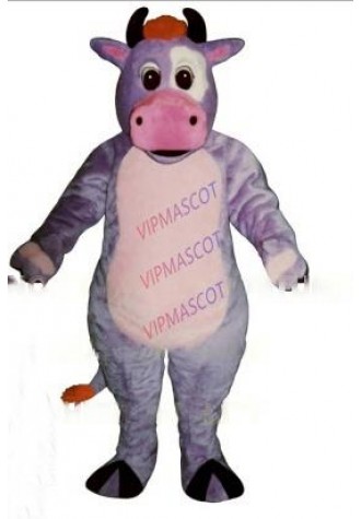 Anime Cosply Costumes Purple Dairy Milk Cow Cattle Mascot Costume Wholesale Custom Cartoon Theme Mascottes Carnival Fancy 1871