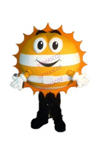 cute goden happy sun mascot costume adult size customizable cartoon warm sunshine theme advertising fancy dress costumes 2454