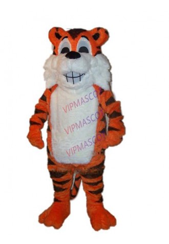 Happy Grinning Tiger Mascot Costume Cute Wild Animals Cat Theme Mascotte Carnival Anime Cosply Costumes Fancy Dress KITS 1812