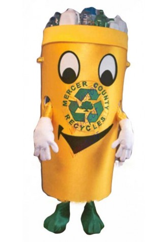 Recycle can mascot costume for adult environment protection theme anime waste ash bin cosplay costumes carnival fancy dress 2853
