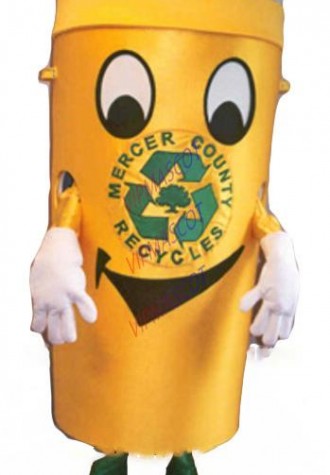 Recycle can mascot costume for adult environment protection theme anime waste ash bin cosplay costumes carnival fancy dress 2853