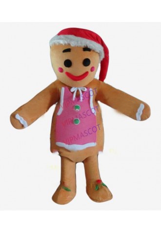 gingerbread man mascot costume for adult factory wholesale new Christmas gingernut gingersnap theme anime cosplay costumes 2856