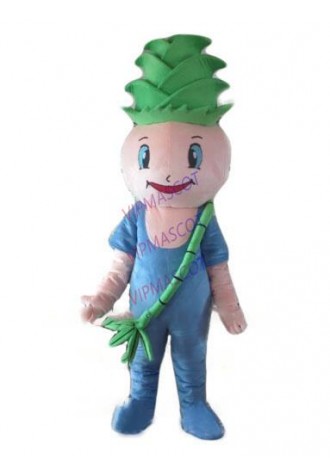 Tender Bamboo shoots mascot costume adult size cartoon bamboo shoots baby theme vegetable costumes carnival fancy dress 2649