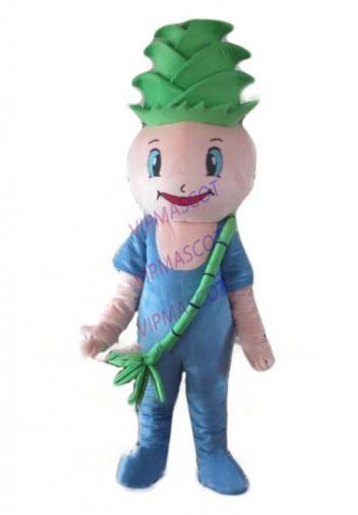 Tender Bamboo shoots mascot costume adult size cartoon bamboo shoots baby theme vegetable costumes carnival fancy dress 2649