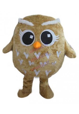 1 piece cute little brown owl mascot costume high quality cartoon owl baby theme anime cosplay costumes carnival fancy 2652