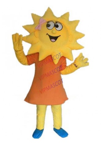 yellow sunflower mascot costume flower girl custom adult size cartoon character cosplay carnival costume 3253