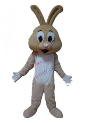 cute rabbit mascot costume brown bunny custom adult size cartoon character cosplay carnival costume 3255