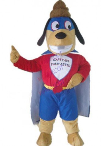 super dog mascot costume dog superman custom cartoon character cosplay adult size carnival costume 3079