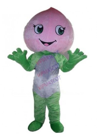 pink Peaches mascot costume custom adult size cartoon character cosplay carnival costume 3201