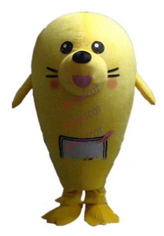 yellow seal mascot costume custom cartoon character cosplay adult size carnival costume 3139