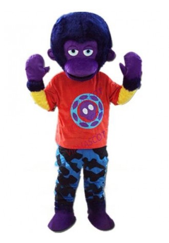 purple orangutan mascot costume ape adult size custom cartoon character cosplay carnival costume 3278