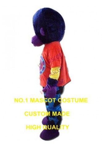 purple orangutan mascot costume ape adult size custom cartoon character cosplay carnival costume 3278