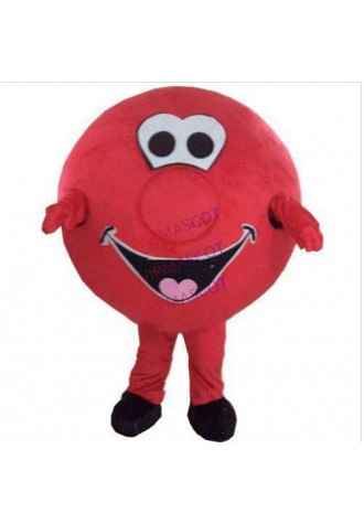 red donut mascot costume custom cartoon character cosplay adult size carnival costume 3402