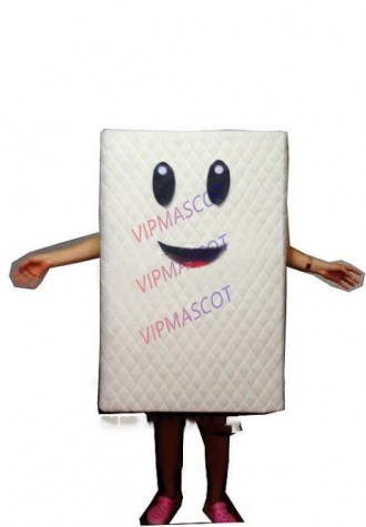 mattress mascot costume white mattress custom cartoon character cosply adult size carnival costume 3466