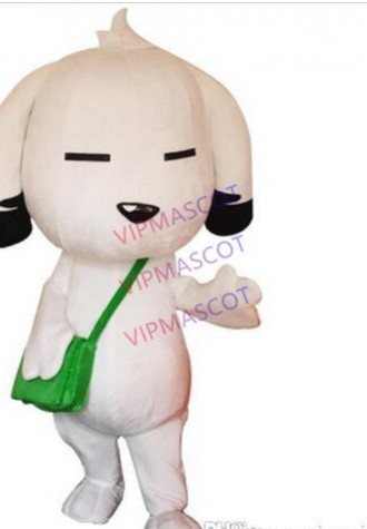 Hot Selling High Quality White Schoolbag Dog Mascot Costume White Dog Mascot Costume Satchel Dog Mascot Costume