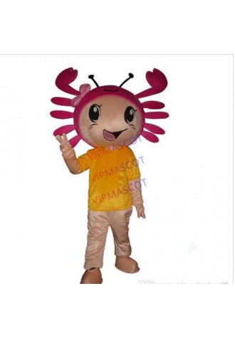 New Style Pink Crab Mascot Costume Cartoon Fancy Dress Adult Size Cartoon Clothing Crab Mascot Costume