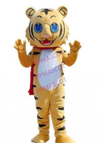 Professional Yellow Tiger mascot costume animal cartoon costume adult party fancy dress mascot costume free shipping
