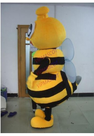 Professional Cute Yellow Bee mascot costume animal cartoon costume adult party fancy dress mascot costume free shipping
