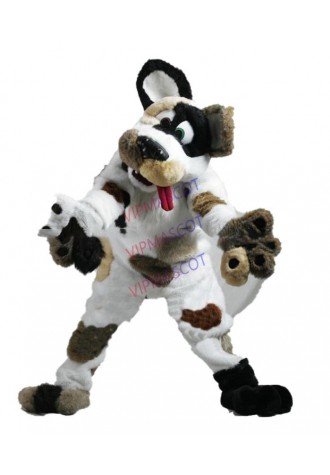 Luxury Plush Simulation fur Spotted dog Mascot Costumes walking cartoon Apparel Birthday party 098