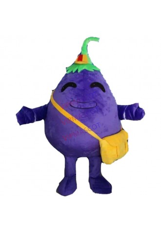 EVA Material the most beautiful Eggplant Mascot Costume Vegetables Cartoon Apparel Halloween Birthday Cosplay advertisement 584