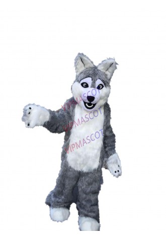 High quality EVA Material Helmet Luxury Plush Wolf Mascot Costumes Unisex cartoon Apparel Custom made Adult Size 092
