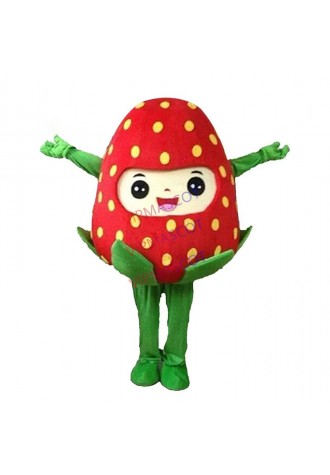 Strawberry Mascot Costume Performance prop costume Adult Outfit