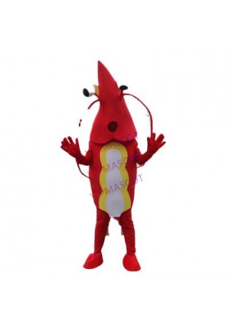Shrimp Mascot Costume Lobster Langouste Crawfish Cartoon Cosplay Character Suit mascot cartoon character costume Outfit Carnival