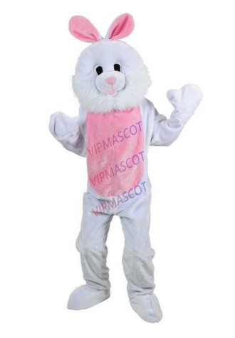Plush Adult Mascot Bunny Rabbit Animal Fancy Dress Costume Jumpsuit Easter Event Easters and dog mascot