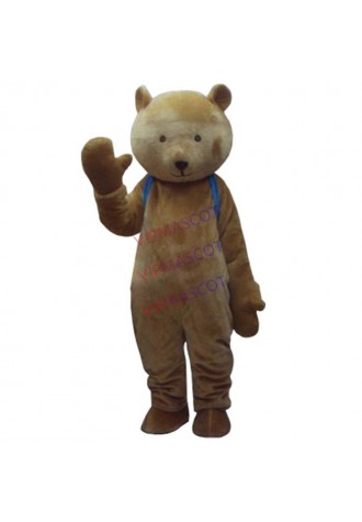 Brown teddy bear gentleman suit adult mascot costume babydolls cosplay costume