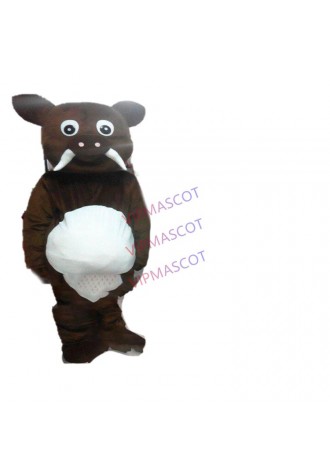 Wild Boar Sus Scrofa Dzik Knur Mascot Costume Adult Cartoon Character Fancy Dress Christmas Cosplay for Halloween party event