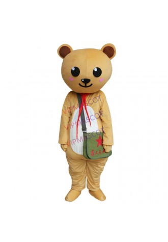 Customized Bear Mascot Costumes Cartoon Character Halloween Fancy Party Dress