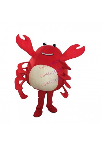 Red Crab Mascot Costumes Unisex Cartoon Apparel Cosplay Custom Made Adult Size Fancy Dress Carnival Party Adult Size