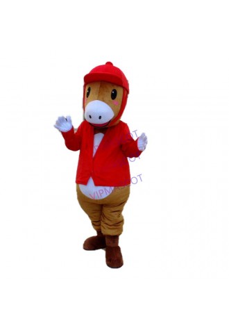 Adult Size Horse Mascot Costume fancy dress costume for adult animal Halloween party