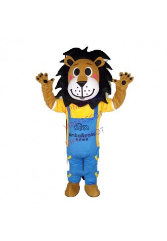 Custom Made Lion Mascot Cartoon Character Suit Adult Size Carnival Costume Fancy Dress Costumes Animal Mascot Party Costumes