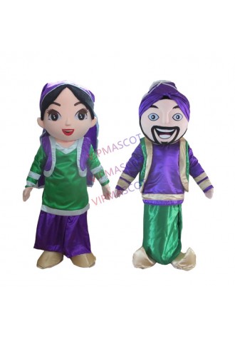 Adult Arabian Women Men Mascot Costume Christmas Carnival Festival Commercial Advertising Party Dress