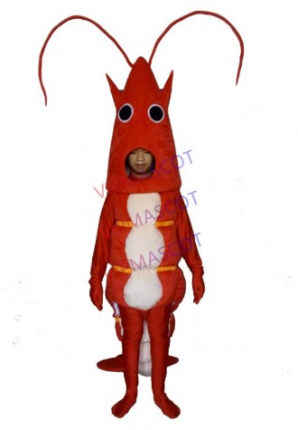 Red Lobster Mascot Costume Cosplay Outfits Adult Size Shrimp Cartoon Mascot costume For Carnival Festival Commercial Dress