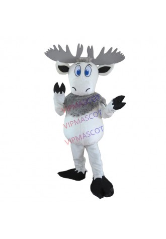 White Deer Costume Cosplay Outfits Adult Size Cartoon Mascot costume For Carnival Festival Commercial Dress