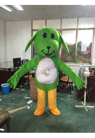 Green Dog Fancy Dress Mascot Costume for adult Halloween Purim party fancy dress Cartoon Outdoor Toys Cosplay Costumes