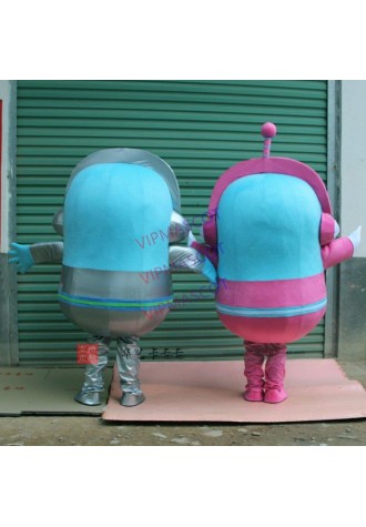 Mascot Costume Blue Costume Mascot Fancy Cartoon Costume  Apparel
